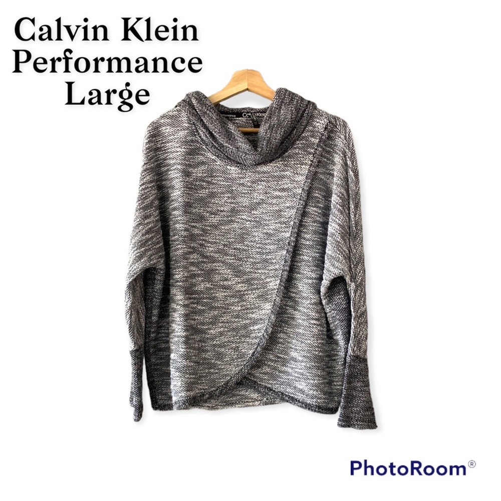 Calvin Klein Performance - Womens Pull Over - Size Large - Cowl Neck - Wrap